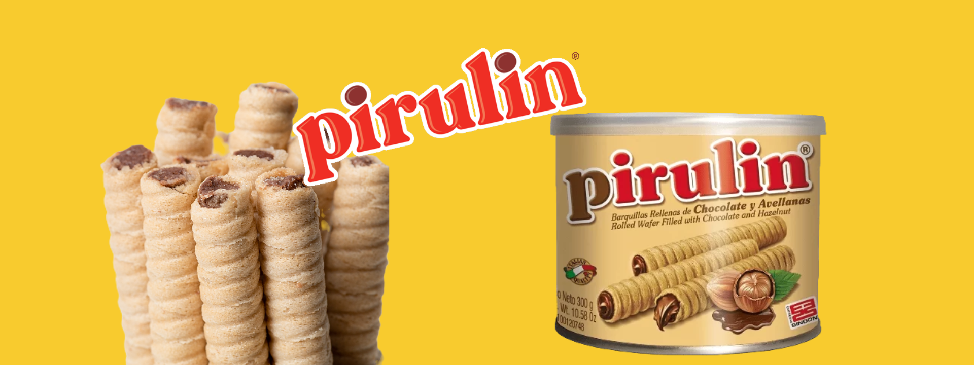 Pirulin - Barquillo de chocolate y avellanas